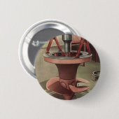 ヴィンテージ事業、大水車エネルギー 缶バッジ (正面&裏面)