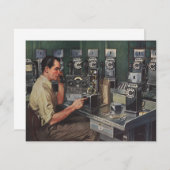 ヴィンテージ事業、支払電話の修理担当者 (正面/裏面)