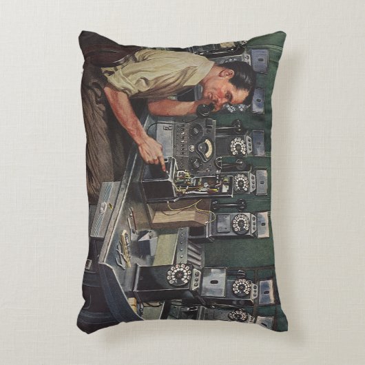 ヴィンテージ事業、支払電話の修理担当者 アクセントクッション (正面(垂直))