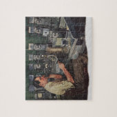 ヴィンテージ事業、支払電話の修理担当者 ジグソーパズル (縦)