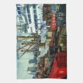 ヴィンテージ事業、着航貨物船運送 キッチンタオル (縦)