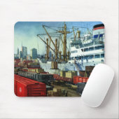 ヴィンテージ事業、着航貨物船運送 マウスパッド (マウス)