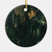 ヴィンテージ事業，緊急電話警官 セラミックオーナメント (正面)