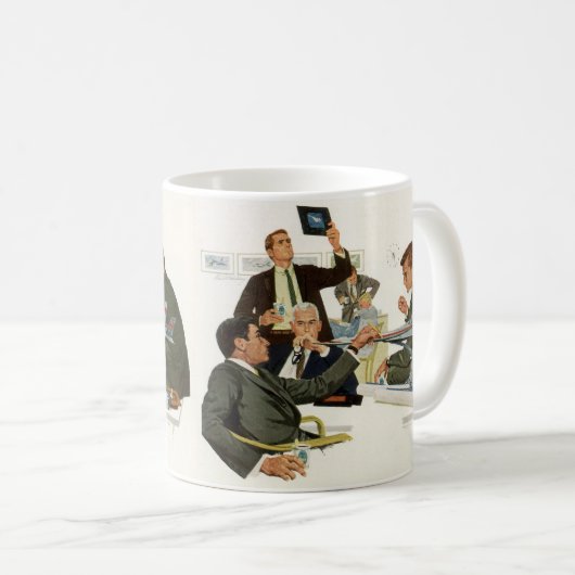 ヴィンテージ事業、航空会社役員会議 コーヒーマグカップ (正面右)