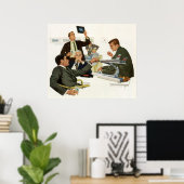 ヴィンテージ事業、航空会社役員会議 ポスター (ホームオフィス)