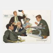 ヴィンテージ事業、航空会社役員会議 ラッピングペーパーシート (正面2)