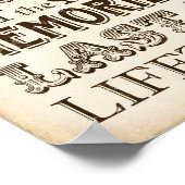 ヴィンテージ二日酔い日除けサインプリント ポスター (角)