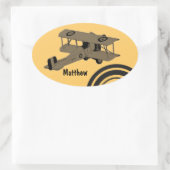 ヴィンテージ二面玩具シール 楕円形シール (バッグ)