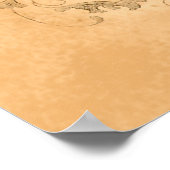 ヴィンテージ交友詩プリント ポスター (角)