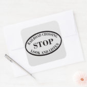 ヴィンテージ交差点 スクエアシール (封筒)