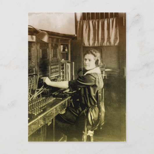 ヴィンテージ交換機 ポストカード (正面)