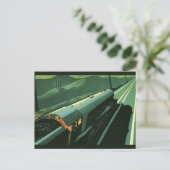 ヴィンテージ交通、グリーンスピード列車 ポストカード (スタンド正面)