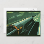 ヴィンテージ交通、グリーンスピード列車 ポストカード (正面/裏面)