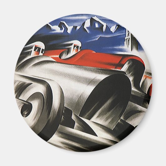 ヴィンテージ交通，スポーツレースカーレース マグネット (正面)