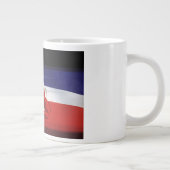 ヴィンテージ交通、愛国的なレーシングカー ジャンボコーヒーマグカップ (右)