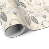 ヴィンテージ人体の解剖学的クリームマーフィルマーブル ラッピングペーパー (ロールコーナー)