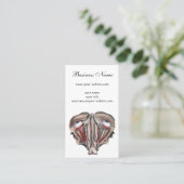 ヴィンテージ人体解剖学科学、眼球の目 名刺 (スタンド正面)