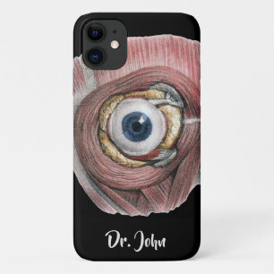 ヴィンテージ人体解剖学、筋肉付きの眼球 iPhone 11 ケース