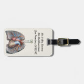 ヴィンテージ人体解剖学 肺 心臓 器官 血液 ラゲッジタグ (正面横)