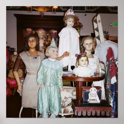 ヴィンテージ人形アンティーク ポスター (正面)