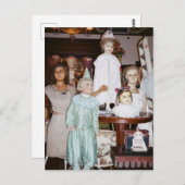 ヴィンテージ人形アンティーク ポストカード (正面/裏面)