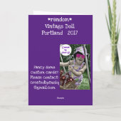 ヴィンテージ人形カード カード (裏面)