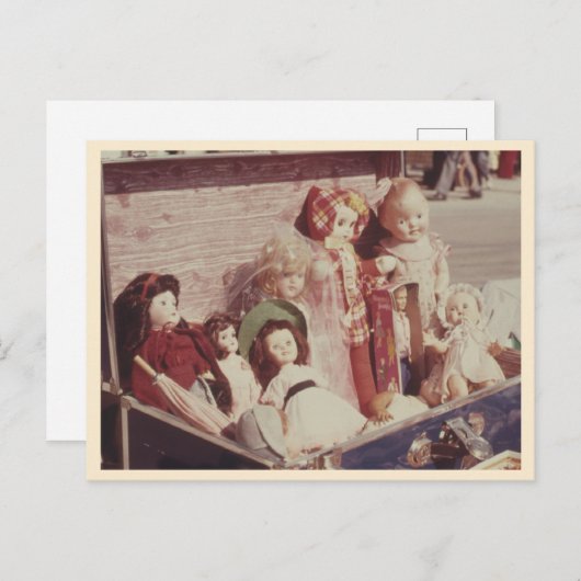 ヴィンテージ人形コレクションの写真 ポストカード (正面/裏面)