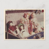 ヴィンテージ人形コレクションの写真 ポストカード (正面)