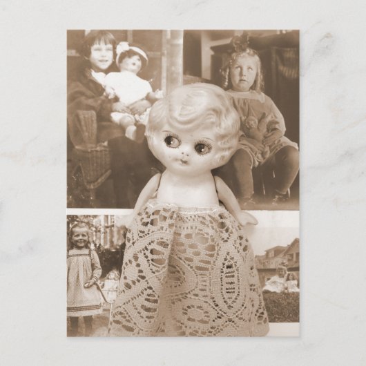 ヴィンテージ人形 ポストカード (正面)