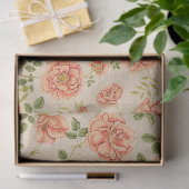 ヴィンテージ人気があるフローラバラ 薄葉紙 (ギフト)