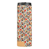 ヴィンテージ人気がある花柄 タンブラー (裏面)