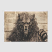 ヴィンテージ人狼ハロウィーンデクページ 薄葉紙 (正面)