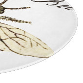 ヴィンテージ人蜂イラストレーションアンティーク カッティングボード (角)