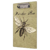 ヴィンテージ人蜂イラストレーションアンティーク クリップボード (左)