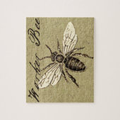 ヴィンテージ人蜂イラストレーションアンティーク ジグソーパズル (縦)