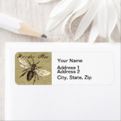 ヴィンテージ人蜂イラストレーションアンティーク ラベル (インサイチュ)