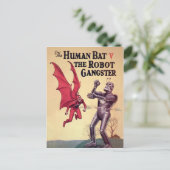 ヴィンテージ人間こうもりVロボット暴力団 ポストカード (スタンド正面)