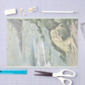 ヴィンテージ人魚が海の下で夢を見るパーティー 薄葉紙 (クラフト)