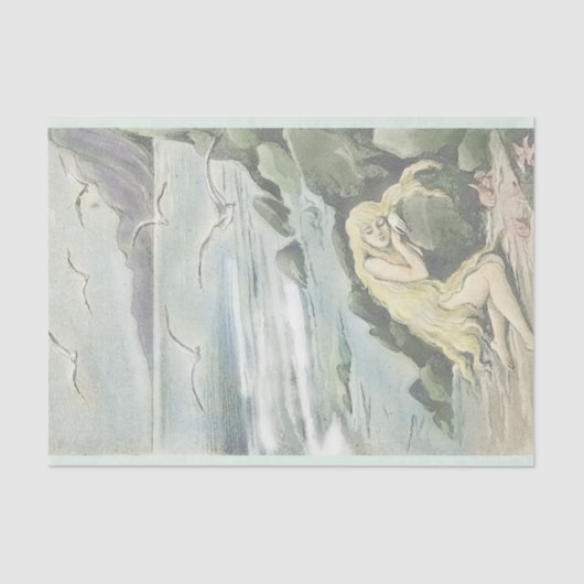 ヴィンテージ人魚が海の下で夢を見るパーティー 薄葉紙 (正面)