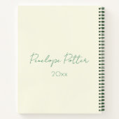 ヴィンテージ人魚が船の窓をのぞきこむ ノートブック (裏面)