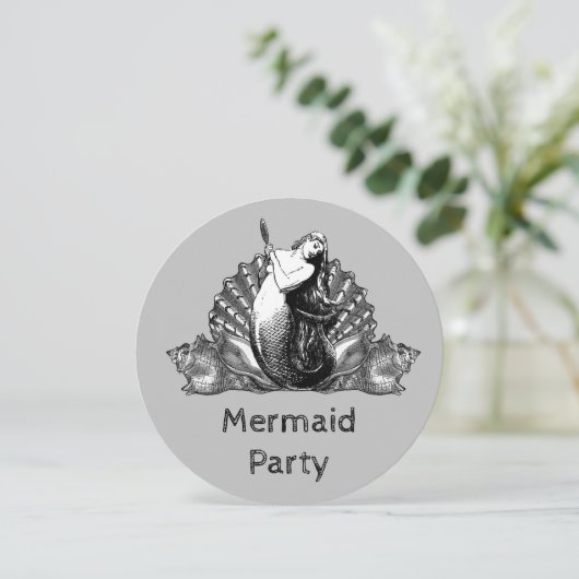 ヴィンテージ人魚と貝殻 (スタンド正面)