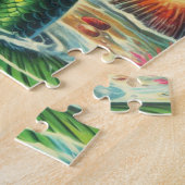 ヴィンテージ人魚のピン留め ジグソーパズル (側面)