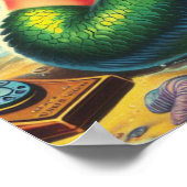 ヴィンテージ人魚のピン留め ポスター (角)