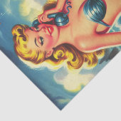 ヴィンテージ人魚のピン留め 薄葉紙 (詳細)