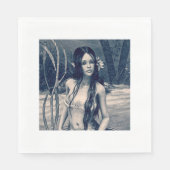 ヴィンテージ人魚 スタンダードランチョンナプキン (正面)