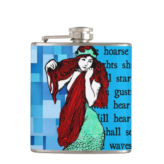 ヴィンテージ人魚 フラスク (正面)