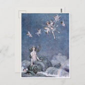 ヴィンテージ人魚 ポストカード (正面/裏面)