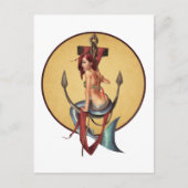 ヴィンテージ人魚 ポストカード (正面)