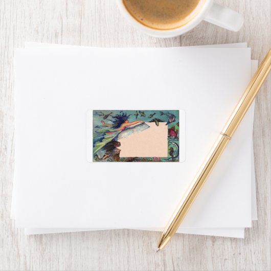 ヴィンテージ人魚 ラベル (インサイチュ)