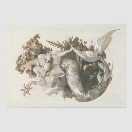 ヴィンテージ人魚 薄葉紙 (正面)